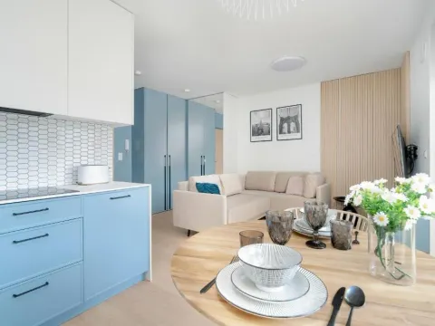 Pastel Blue Studio Grunwald with Garden & Parking Poznań by Noclegi Renters, photo 8 of 10