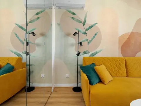 Yellow Apartment in Poznań with Air Conditioning and Desk for Remote Work by Noclegi Renters, photo 6 of 10
